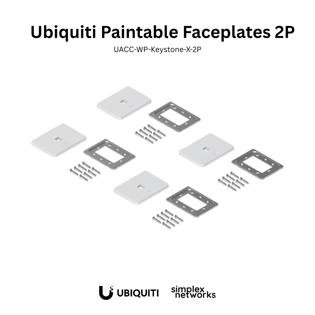 Ubiquiti Paintable Keystone Wall Plate 2-port